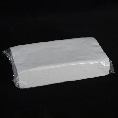 工厂定制白包软抽纸 100抽餐厅纸 一次性方巾纸 酒店商用卫生纸图3