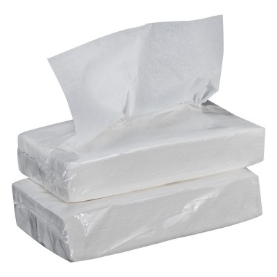 工厂定制白包软抽纸 100抽餐厅纸 一次性方巾纸 酒店商用卫生纸图5