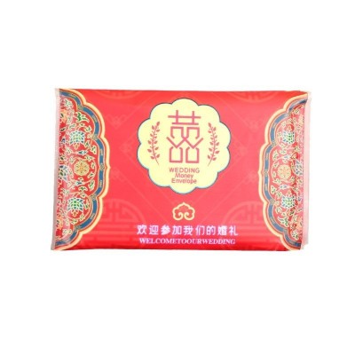 婚庆纸巾小包中式婚宴酒席用品道具印花餐巾纸喜结婚皮夹式纸巾图5