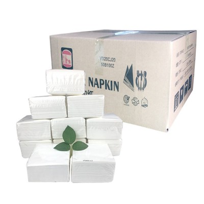 欧妮酒店餐厅商用餐巾纸方形纸巾原生木浆外卖烘焙单层小包整箱图5