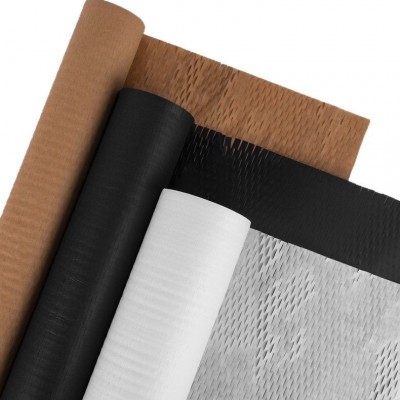 蜂窝纸蜂巢陶瓷饰品玻璃缓冲花包装撕拉网格眼牛皮填充保护 套平张图2