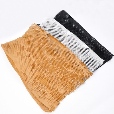 彩色蜂窝纸蜂巢纸缓冲包装纸撕拉网格花艺可降解牛皮包装纸蜂窝纸图4