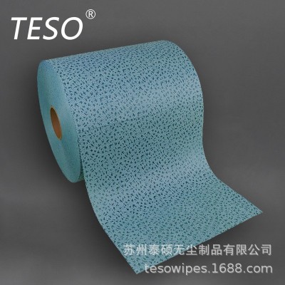 厂家供应蓝色鸡爪无尘纸工业擦拭纸除尘吸油吸水修车汽修无纺布图4