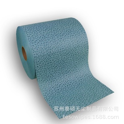 厂家供应蓝色鸡爪无尘纸工业擦拭纸除尘吸油吸水修车汽修无纺布图2