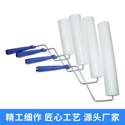 鑫力达源厂10寸pe滚筒无尘车间高粘性可撕除防静电机用粘尘滚筒图4