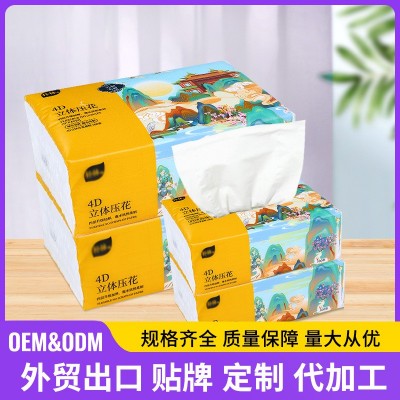 广告软包纸抽定制logo加油站抽纸大量批火锅店广告宣传抽纸订做图2