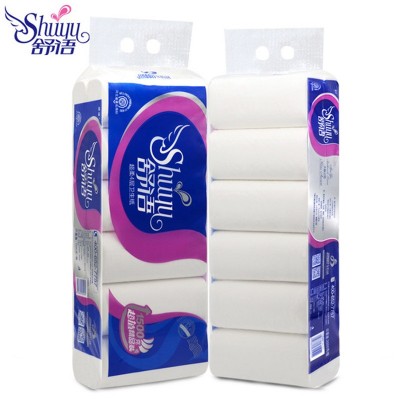 舒语卫生纸 原生木浆 家用无芯卷纸 12卷1500g 两提一件图4