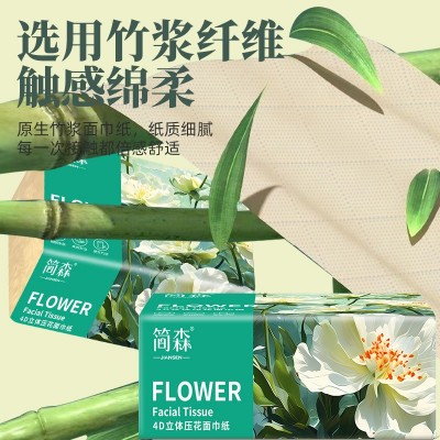 厂家抽纸整箱40包原浆纸巾家用实惠装压花餐巾纸批发抽纸巾代发图3