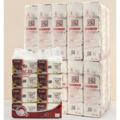 波斯猫抽纸金装400张家用实惠装批发卫生纸餐巾纸整箱面巾纸纸巾图2