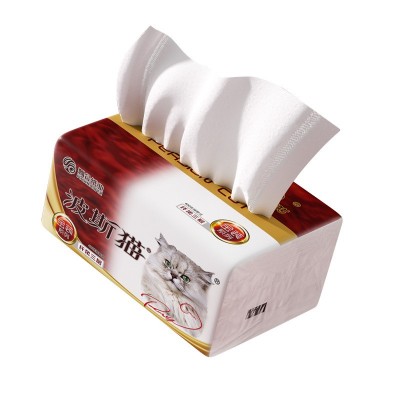 波斯猫抽纸金装400张家用实惠装批发卫生纸餐巾纸整箱面巾纸纸巾图5