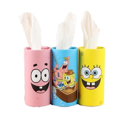 广告宣传纯木浆罐装桶装纸巾广告车载抽取式纸巾卡通现货款图4