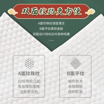 加厚国潮旅行便携毛巾一次性洗脸巾加大擦脸出差洁面巾棉柔巾亲肤图5