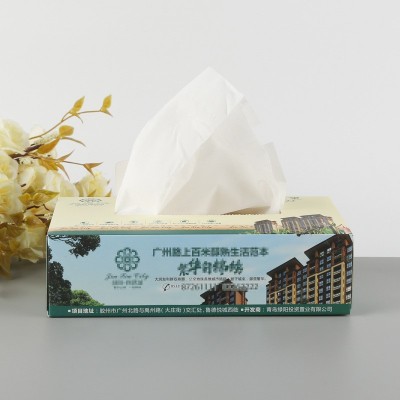 工厂直供大量纸巾商用批发 酒店餐巾盒装纸巾抽纸广告定 制logo图4