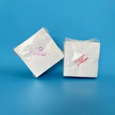 广告宣传口袋纸巾印花纸饭店酒店餐厅餐垫外卖方巾纸餐巾纸整箱图4