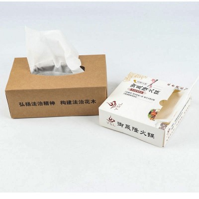 3广告纸巾商用批发盒装抽纸酒店餐厅银行医院广告宣传纸巾图3