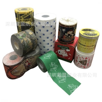 印花卫生纸 印花卷纸 圣诞节卷纸 圣诞图案系列彩色卫生纸 卷纸图5