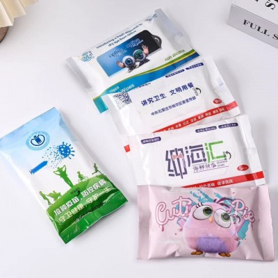 火锅店广告酒店餐饮企业类创意类便捷式抽拉便捷式湿巾10片装图4