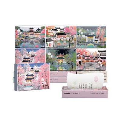 唐诗宋词印花抽纸小包便携式抽纸餐巾纸学生手帕纸源头工厂可代发图5