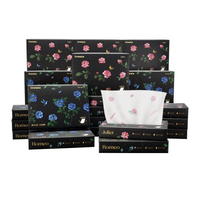 卡通可爱彩色印花抽纸纸巾便携式抽纸小包纸巾办公室纸巾工厂批发图4