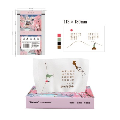 印花抽纸定制商用餐巾纸定制广告抽纸纸巾餐厅纸巾可印花图3