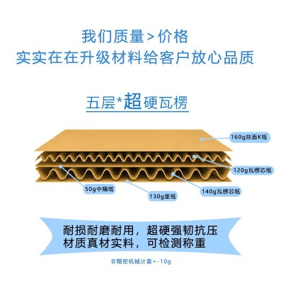 电商货架纸箱仓库收纳库位盒分类陈列分拣箱斜口无盖货架箱批发图3