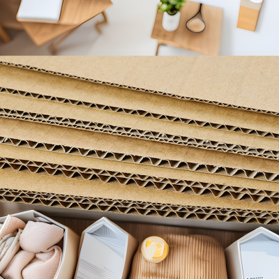 隔板瓦楞三五七层diy模型隔衬黄板纸纸箱片批发图5