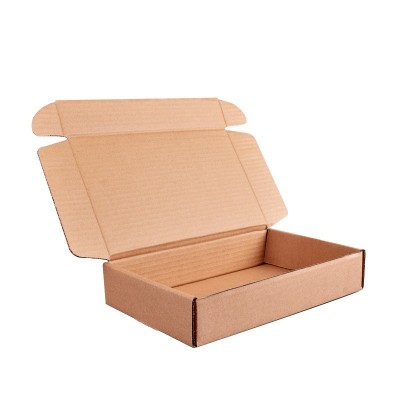 飞机盒现货批发快递盒长方形小号服装饰品手幅扁平打包盒 淘宝纸箱图2