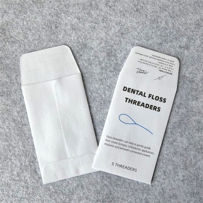 环保一次性牙线棒包装袋 独立包装牙线纸袋 牙线牛皮纸包装印刷图4