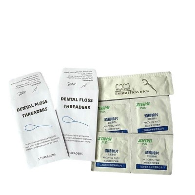 环保一次性牙线棒包装袋 独立包装牙线纸袋 牙线牛皮纸包装印刷图2