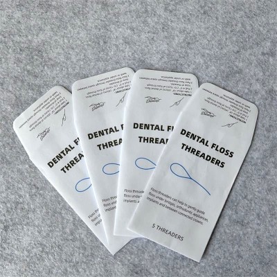 环保一次性牙线棒包装袋 独立包装牙线纸袋 牙线牛皮纸包装印刷图5