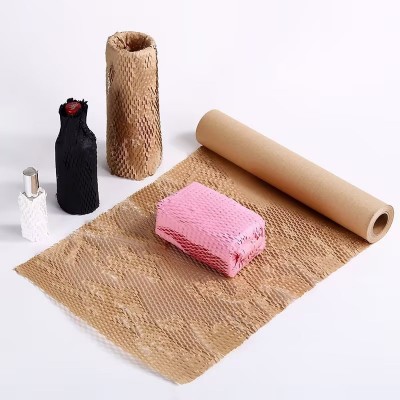 批发蜂窝纸牛皮纸防震缓冲网格纸快递打包缓冲减震网眼平张蜂窝纸图4