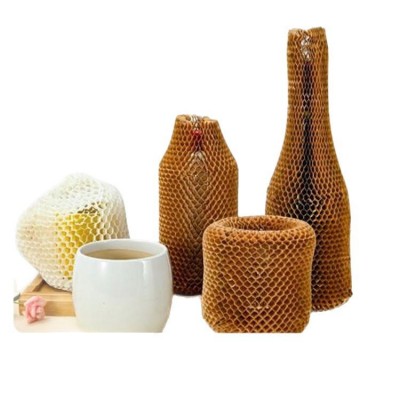 玻璃、瓷器等缓冲包装，控本且可降解多色环保牛皮纸，套蜂窝纸套图5