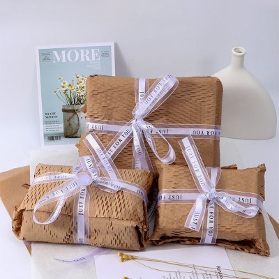 牛皮纸蜂窝纸环保可降解蜂巢纸鲜花花束内衬包装纸礼品礼盒包装纸图3