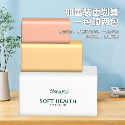 新人专享 8大包抽纸家用纸巾整箱批发亲肤面巾纸擦手纸家庭装代发图2