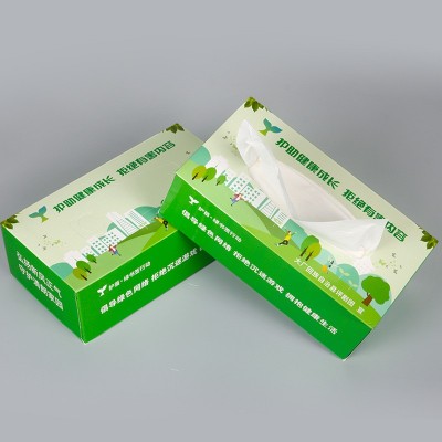 原生木浆广告纸巾商务银行宣传盒装抽纸酒店餐巾纸可印logo定制图4