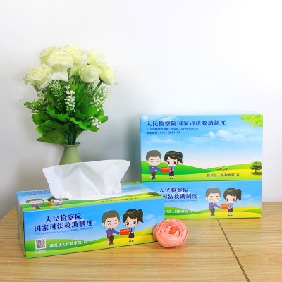 原生木浆广告纸巾盒装餐巾纸印logo酒店餐饮加油站纸商务抽纸定制图3