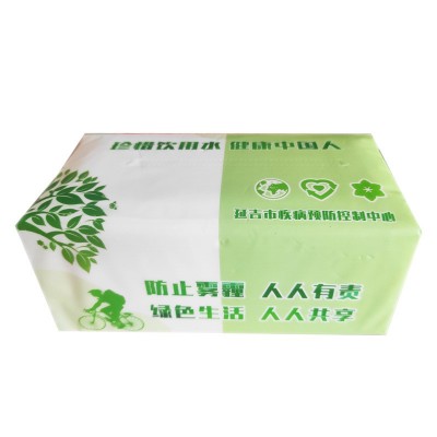 塑料软包抽纸小批量定制印logo宣传广告软包纸巾餐巾纸餐 厅卫生纸图5