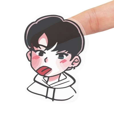 透明pvc贴纸定制防水异形卡通不干胶DIY贴画自印手账来图订制图2