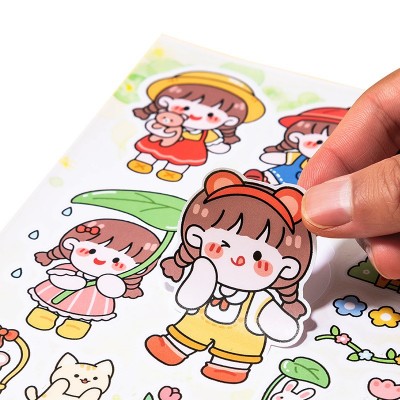卡通贴纸定制异形贴画DIY咕卡手账贴纸订制防水PVC不干胶来图订制图4