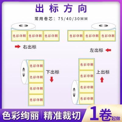 卷筒印刷不干胶彩印标签日化品食品贴纸彩色塑料透明包装封口贴图3