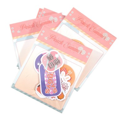 贴纸定制小批量卡通透明镭射标签异形印刷PVC明星和纸手账不干胶图2