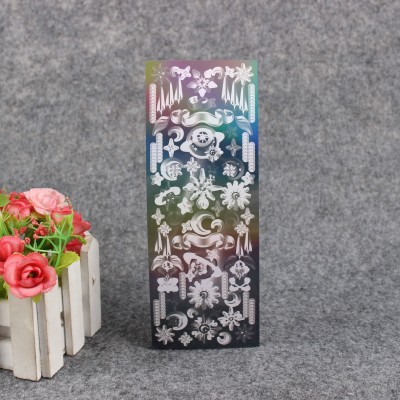 贴纸定制小批量韩系镭射手账PVC贴纸防水透明不干胶贴纸定做咕卡图2