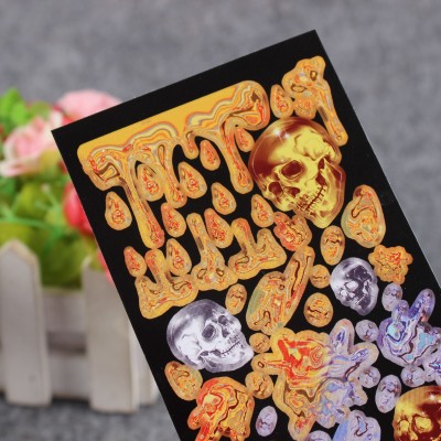 贴纸定制小批量韩系镭射手账PVC贴纸防水透明不干胶贴纸定做咕卡图4