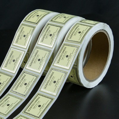 跨境手工香薰蜡烛标签定制 创意礼物香水蜡烛玻璃杯不干胶贴纸图4