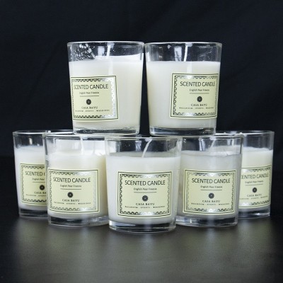 跨境手工香薰蜡烛标签定制 创意礼物香水蜡烛玻璃杯不干胶贴纸图5