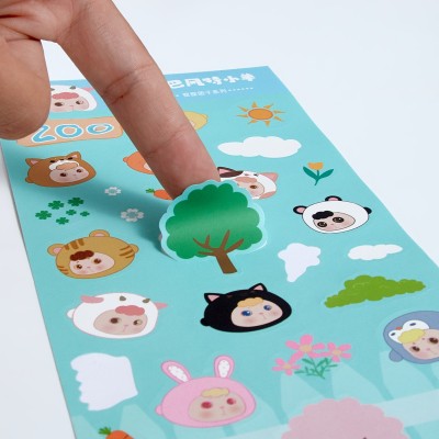 不干胶标签diy手账贴纸定做可爱卡通贴画袋装咕卡贴纸定制图2