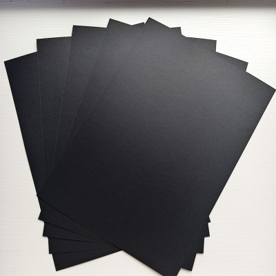 义乌工厂儿童美术绘画250g黑卡纸 服装卡纸DYI手工纸 板现货分切图4