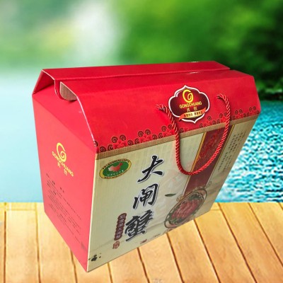 大闸蟹盒土特产包装盒礼品包装盒瓦楞彩箱天地盖盒海鲜礼盒图5