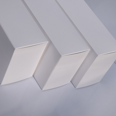 各种白卡纸盒加厚长方形空白可印刷logo盲盒设计包装盒印刷彩盒