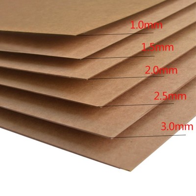 定制150-450g牛皮纸再生黄牛皮 印刷包装纸复卷淋膜a4硬牛卡纸板图3